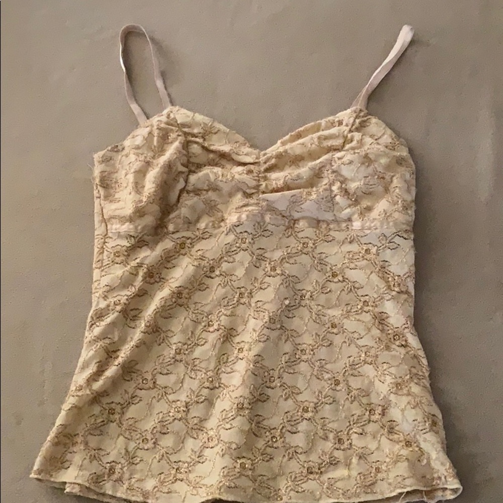 Golden tank top